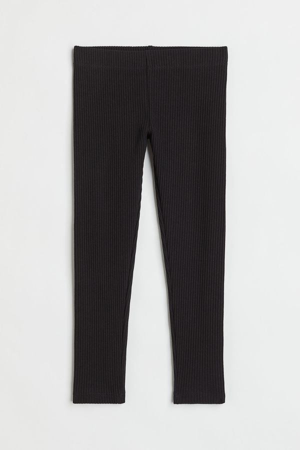 Leggings en canalé de algodón