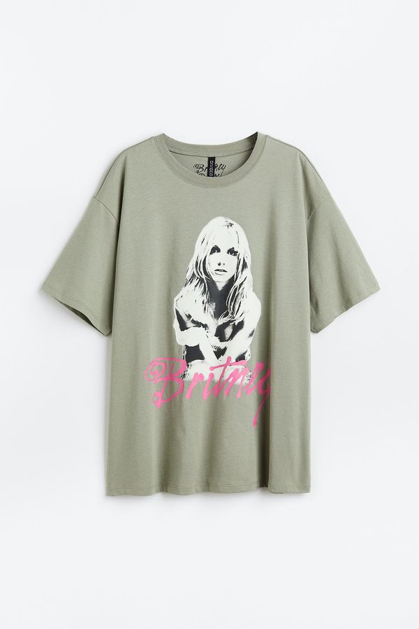 Camiseta oversize con motivo estampado
