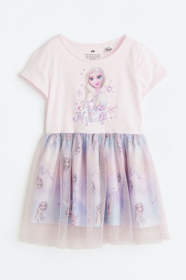 Vestido de tul con estampado