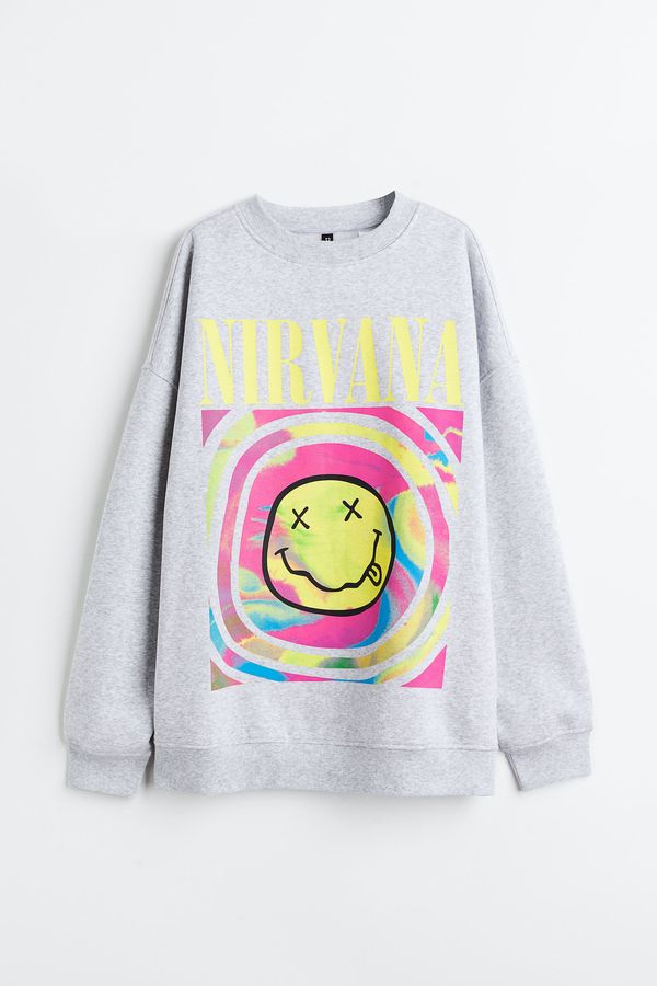 Sudadera oversize estampada