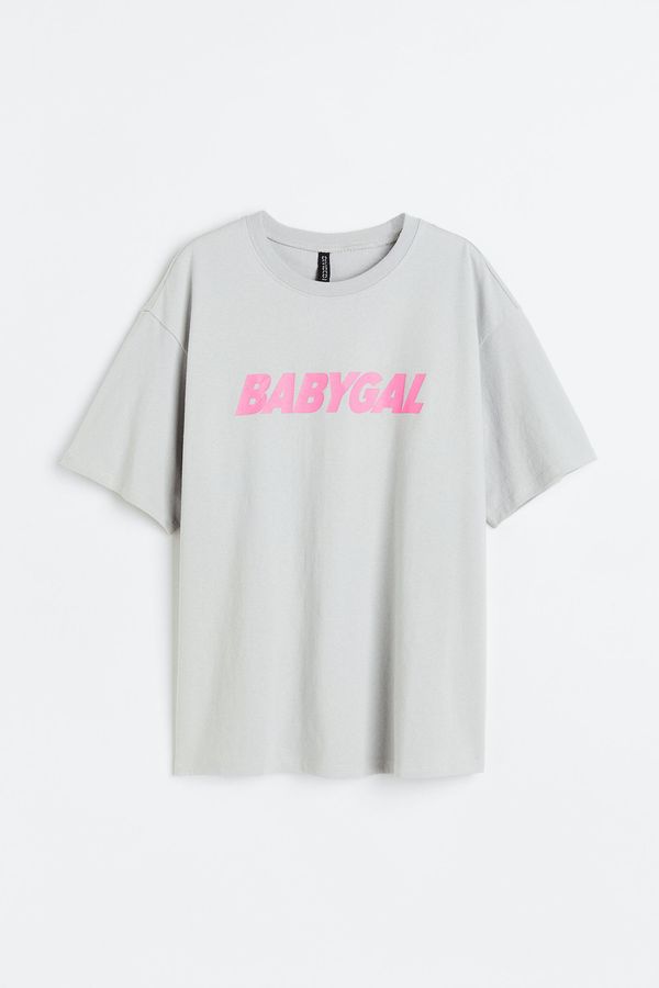 Camiseta oversize estampada