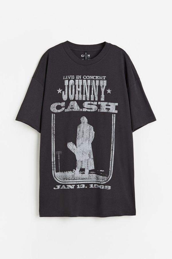 Camiseta oversize con motivo estampado