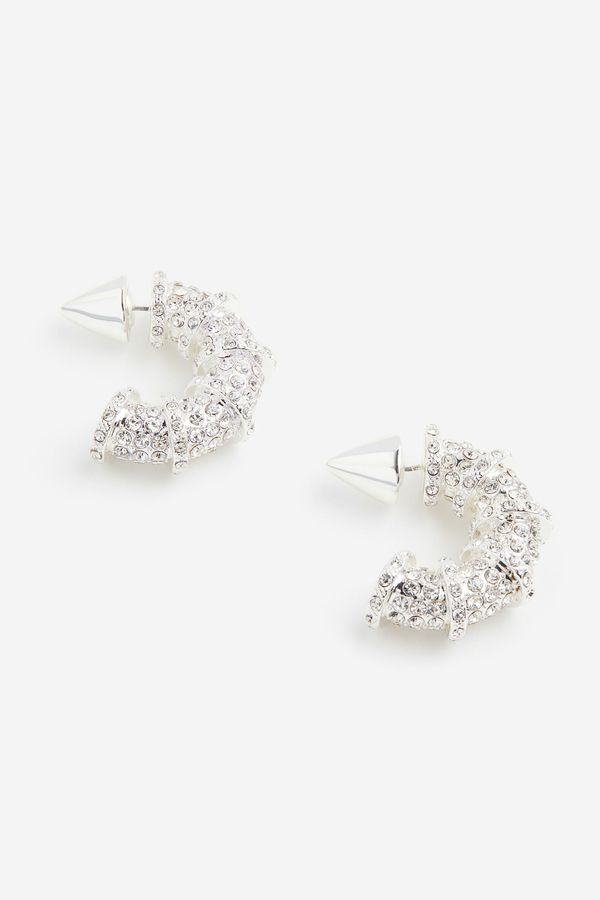 Pendientes de aro brillantes