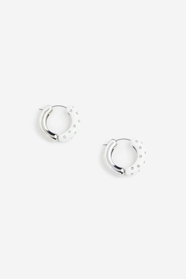 Pendientes de aro con strass