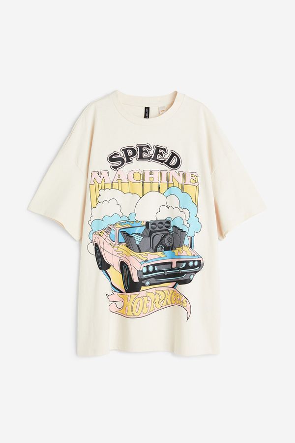 Camiseta oversize con motivo estampado