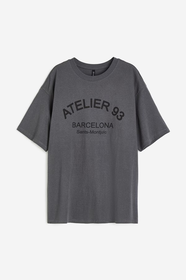 Camiseta oversize estampada