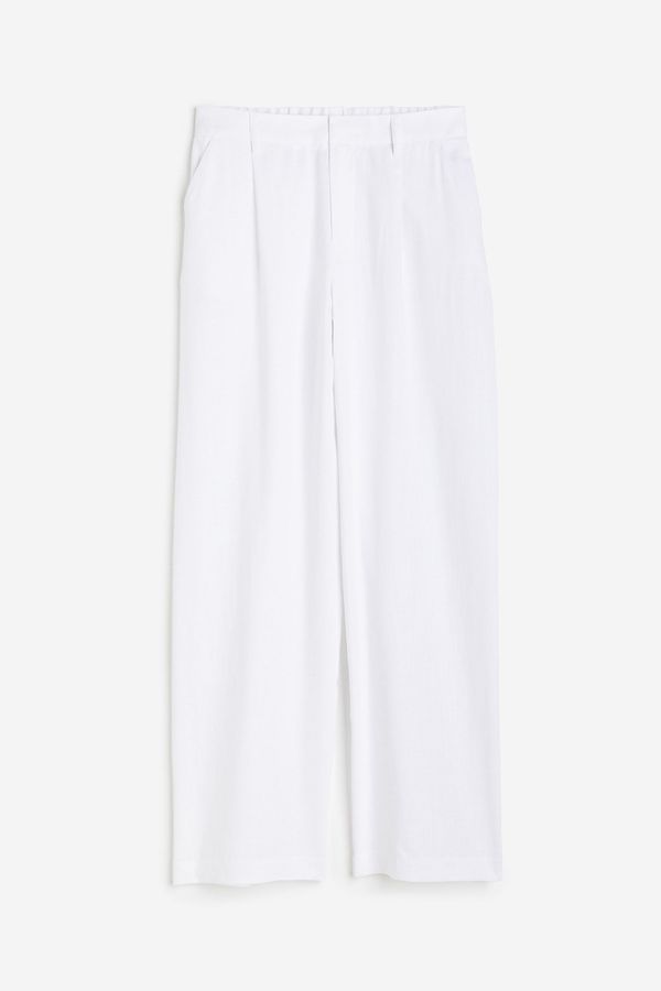 Pantalón de vestir en mezcla de lino