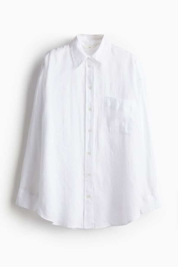 Camisa oversize de lino