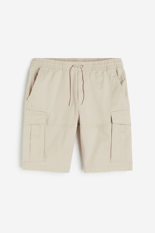 Bermudas cargo de sarga Regular Fit