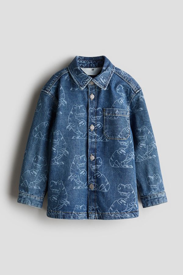 Sobrecamisa vaquera estampada