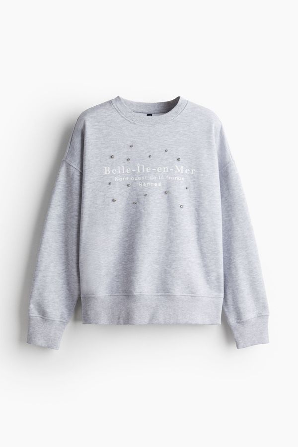 Sudadera oversize con motivo estampado
