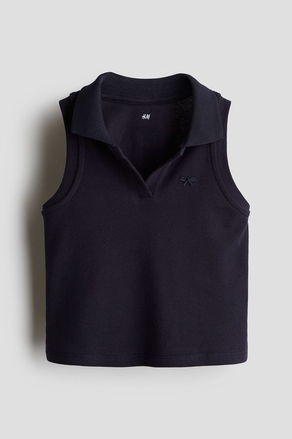 Collared vest top