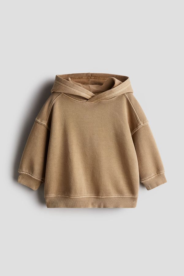 Sudadera efecto lavado con capucha