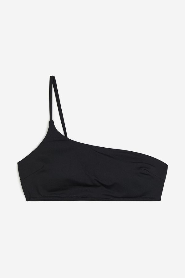 Top de bikini de un hombro con relleno