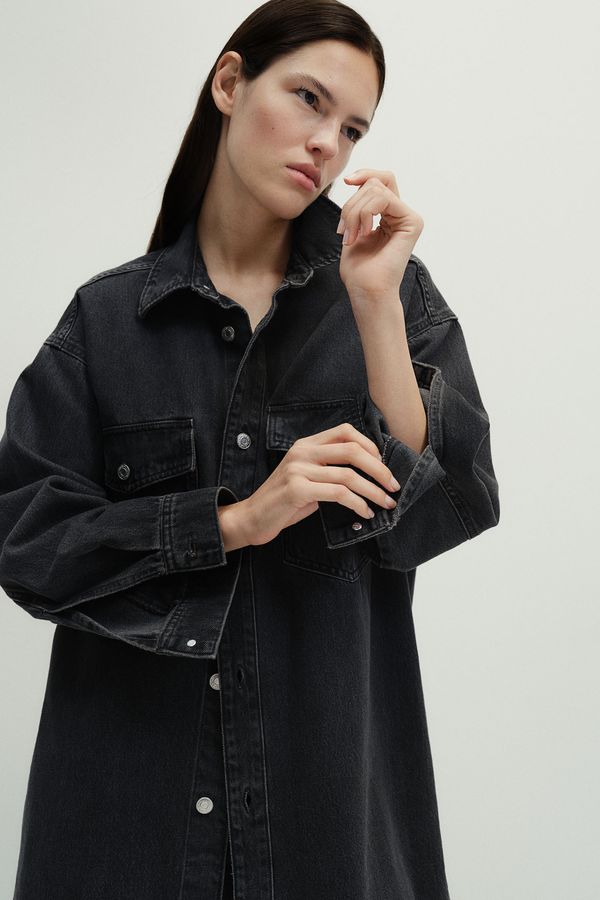 Camisa denim oversize