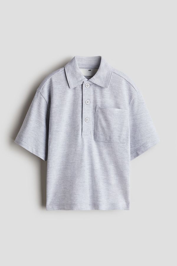 Polo en piqué de algodón