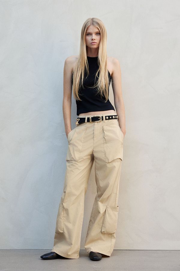 Pantalón cargo de algodón