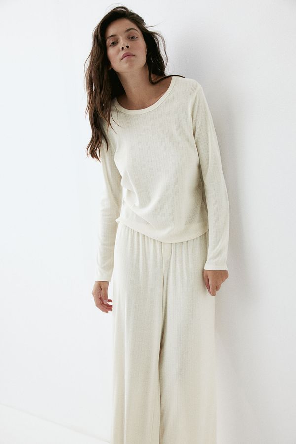 Pointelle jersey pyjamas