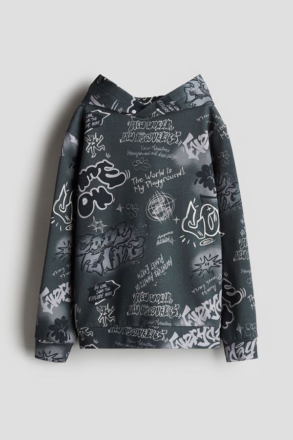 Sudadera estampada con capucha