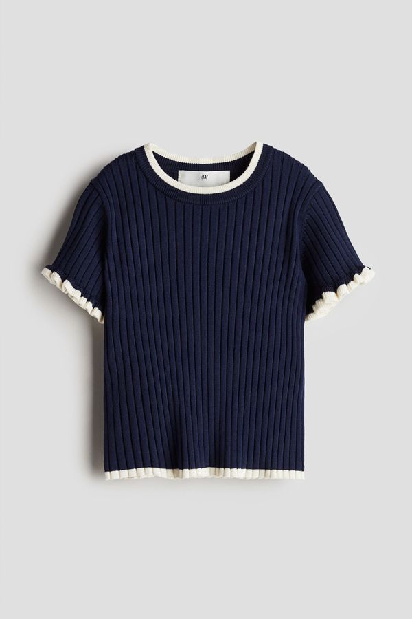 Rib-knit top