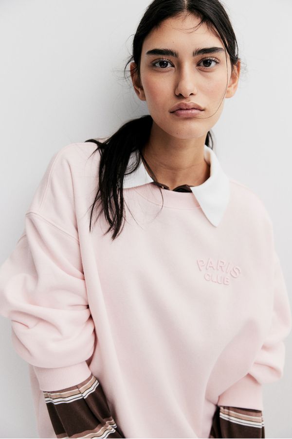 Sudadera con motivo de texto