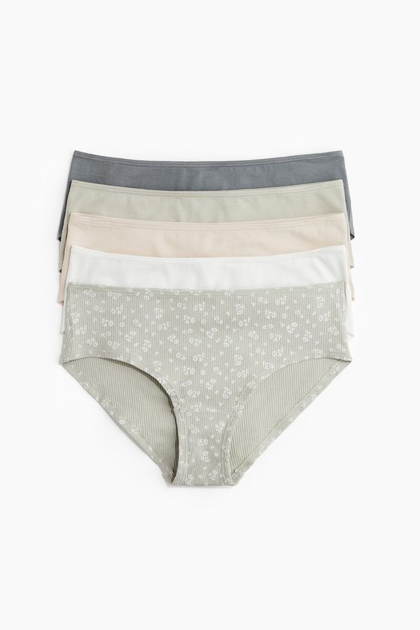 Pack de 5 bragas Hipster de algodón