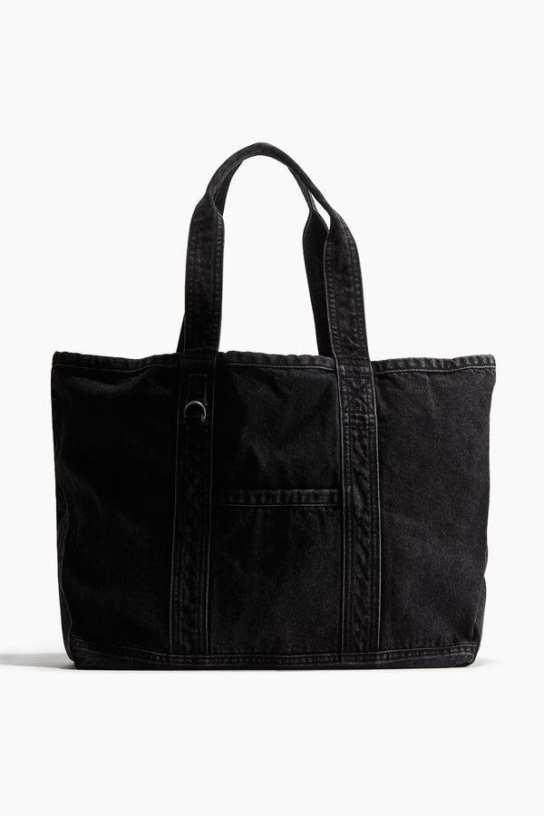 Bolsa shopper en denim efecto lavado