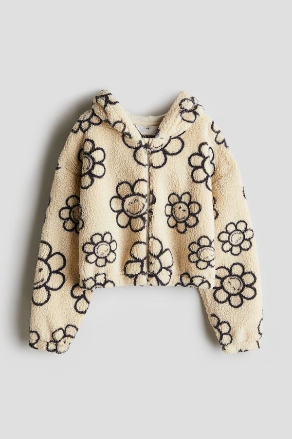 Chaqueta de borreguito con capucha