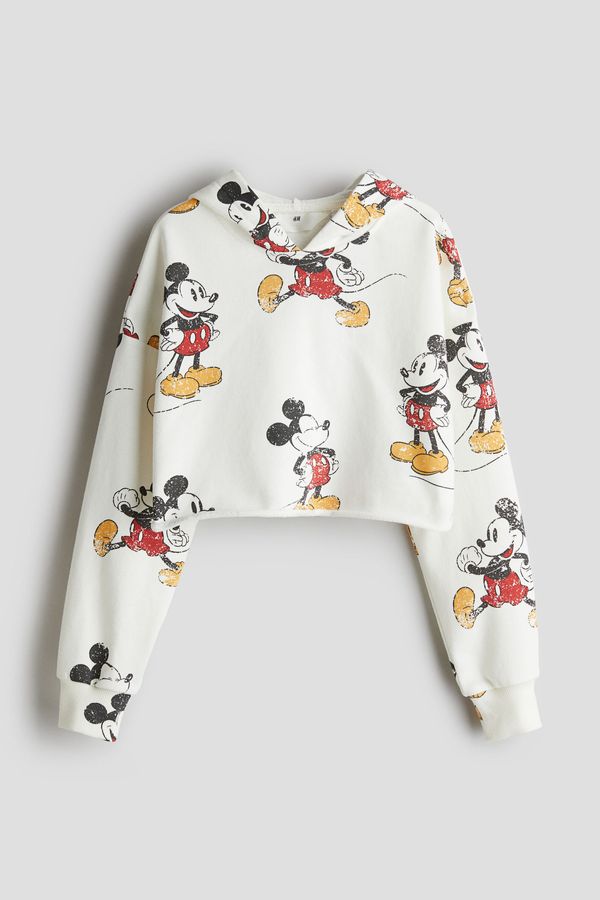 Sudadera cropped con capucha
