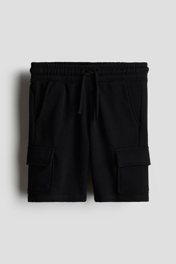 Bermudas cargo en tejido sudadera