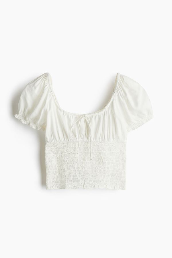 Blusa fruncida de viscosa