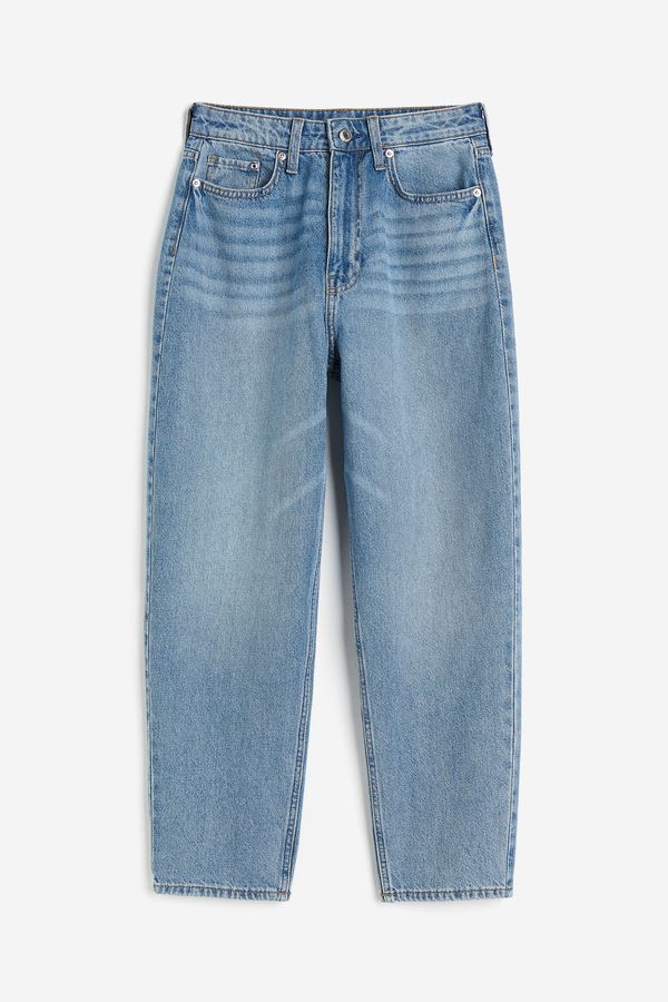 Mom Loose Fit Ultra High Ankle Jeans
