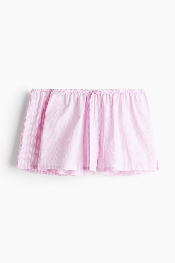 Pack de 2 pantalones cortos de pijama en popelina