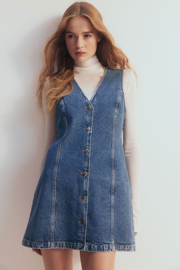 Vestido evasé en denim