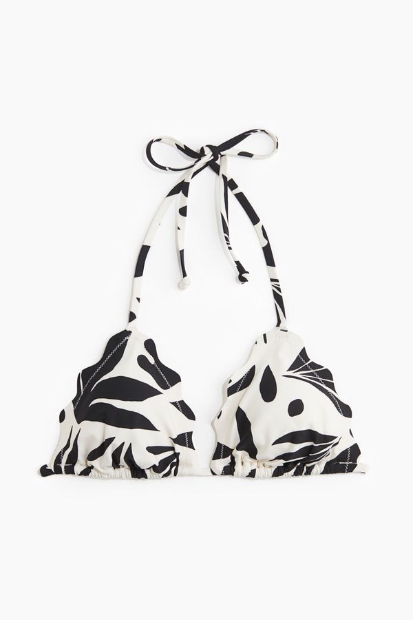 Top de bikini triangular con relleno