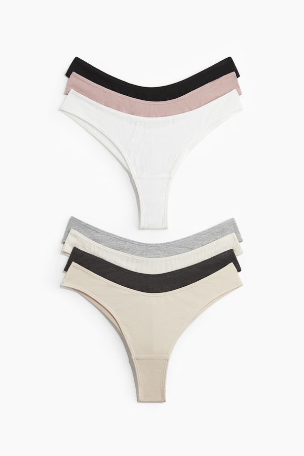 Pack de 7 bragas Brazilian de algodón
