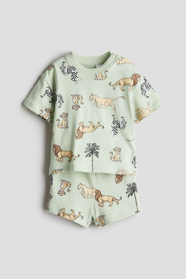 Conjunto de 2 piezas con motivo estampado