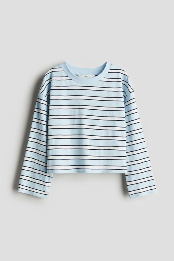 Camiseta de manga larga en punto de algodón