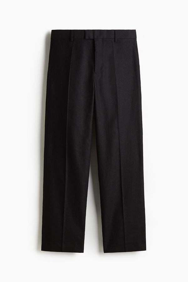 Pantalón sastre en mezcla de lino Relaxed Fit