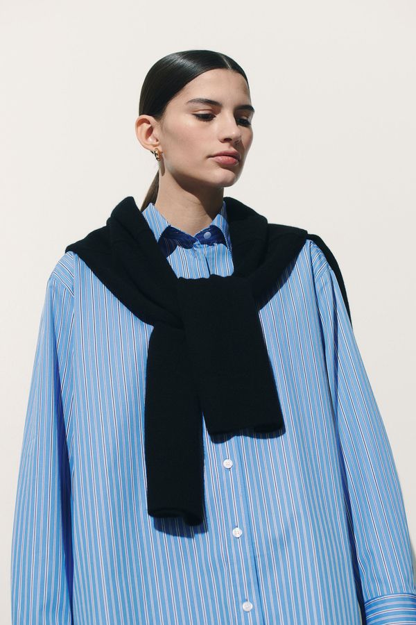 Camisa oversize de popelina