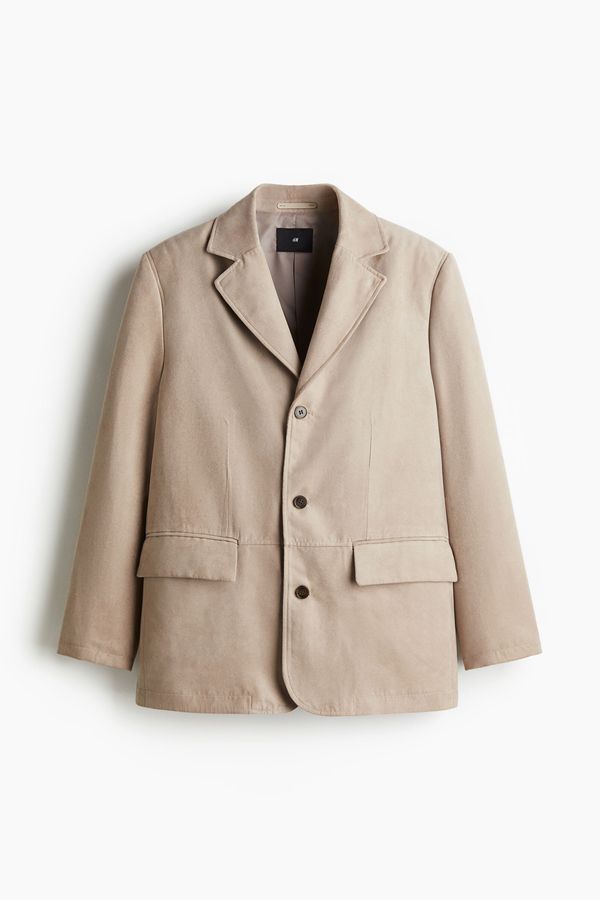 Chaqueta americana en tejido cepillado Regular Fit