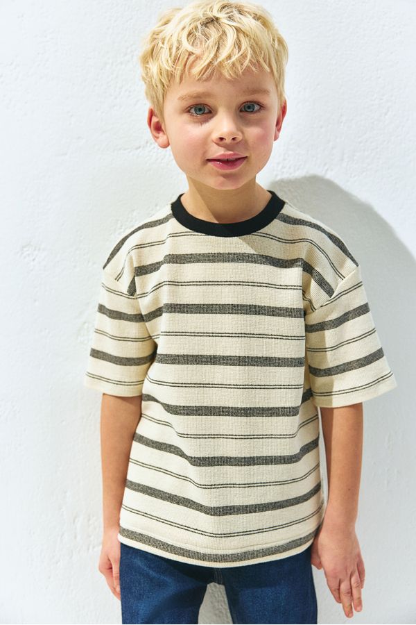 Camiseta de corte holgado en jacquard