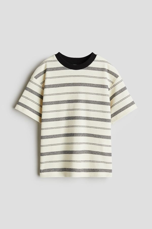 Camiseta de corte holgado en jacquard