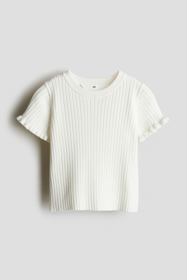 Camiseta en punto de canalé