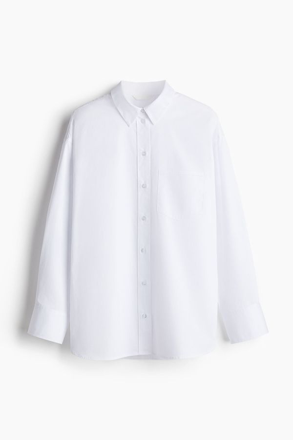 Camisa de algodón de corte holgado