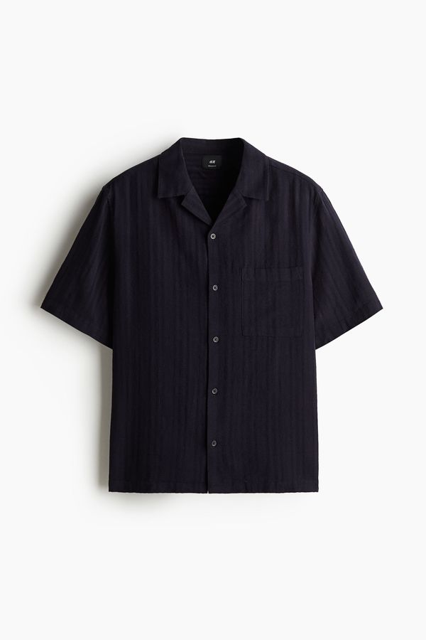 Camisa resort en mezcla de lino Regular Fit