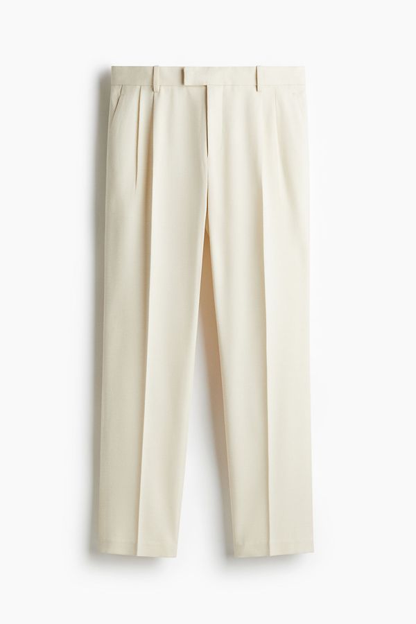 Pantalón sastre en mezcla de lino Regular Fit