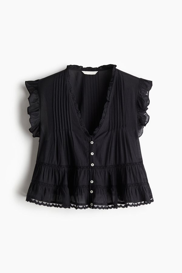 Pintucked blouse