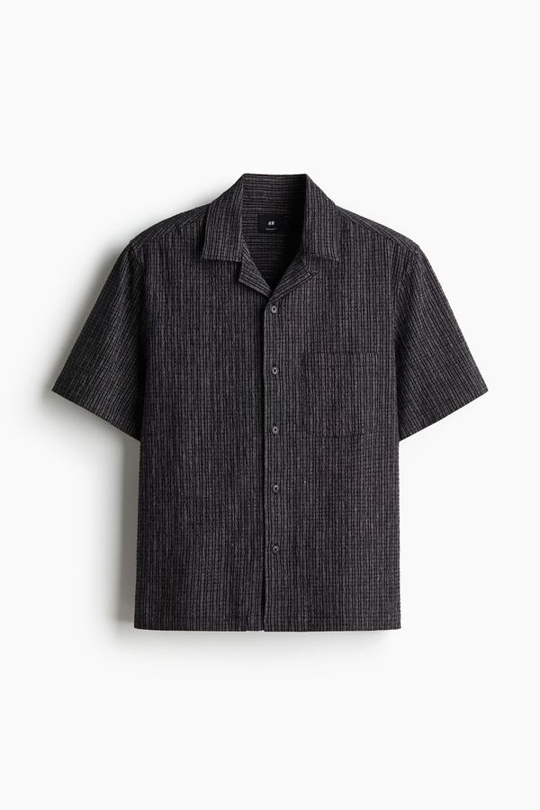 Regular Fit Linen-blend resort shirt