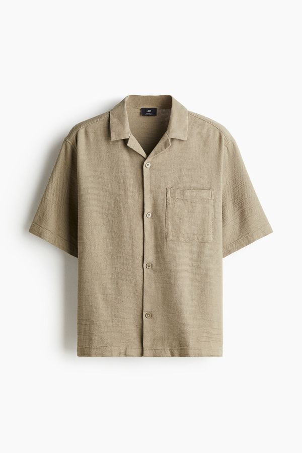 Camisa resort con textura Regular Fit